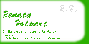 renata holpert business card